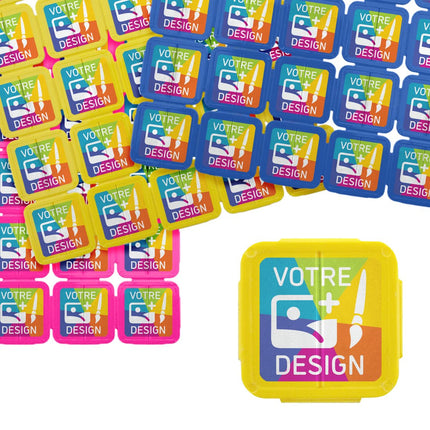 Jetons événementiels séparables personnalisés en plastique recyclé- impression multicolore - par 1000 pièces