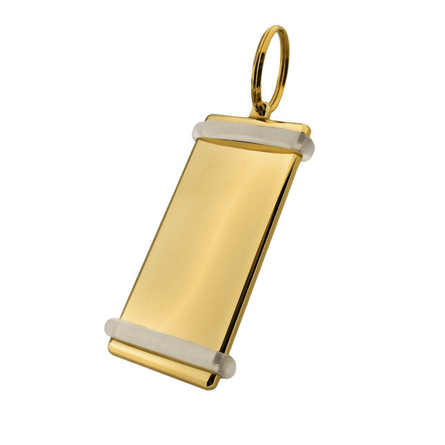 Porte-clés hôtel Montparnasse en laiton - 77 x 33 mm - par pièce