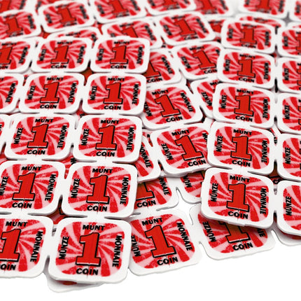 Jetons événementiels séparables en plastique - 1000 pièces