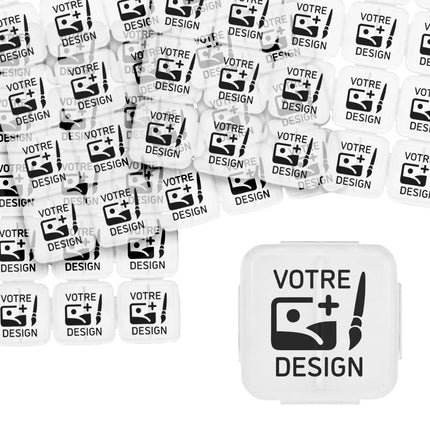 Jetons événementiels séparables personnalisés transparents en plastique - par 1000 pièces