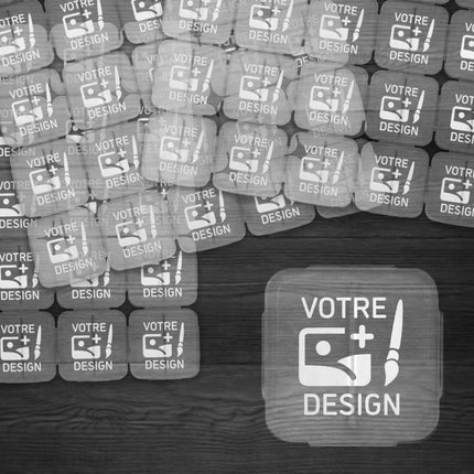 Jetons événementiels séparables personnalisés transparents en plastique - par 1000 pièces