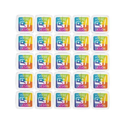 Jetons événementiels séparables personnalisés transparents en plastique - par 1000 pièces