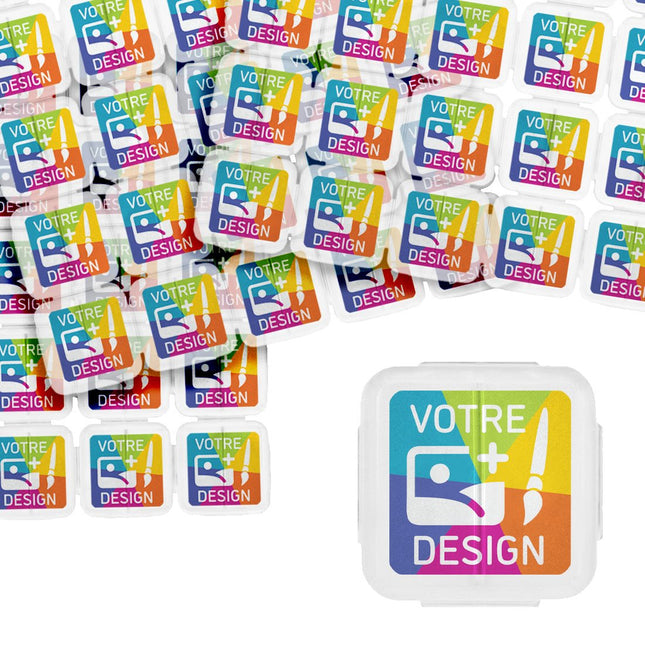 Jetons événementiels séparables personnalisés transparents en plastique - par 1000 pièces