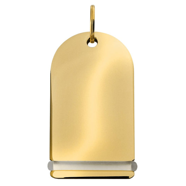 Porte-clés hôtel Pigalle en laiton - 85 x 45 mm - par pièce