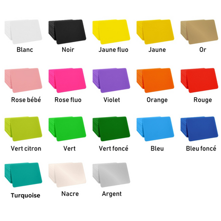 Jetons personnalisés rectangle - 65 x 43 mm -par 1000 pièces