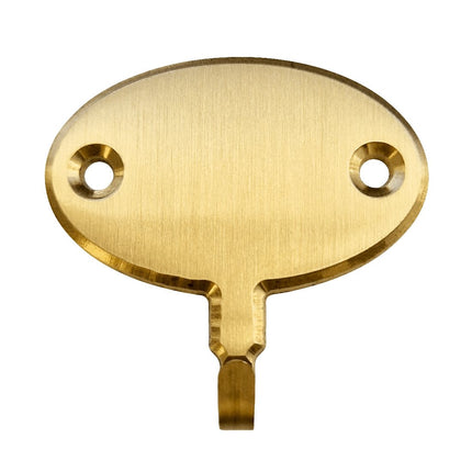 Crochet pour clé ovale en laiton - 35 x 22 mm - par pièce