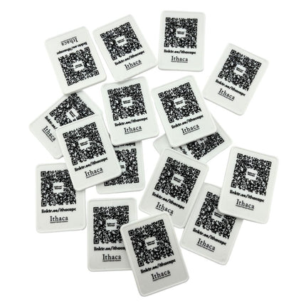 Jetons personnalisés forme en rectangle blanc - 50 x 35 mm - par 1000 pièces
