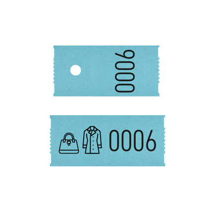 Tickets vestiaire sur rouleau - 500 tickets