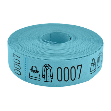 Tickets vestiaire sur rouleau - 500 tickets