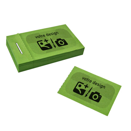 Tickets d'attraction personnalisés - 50 x 30 mm - 3150 tickets