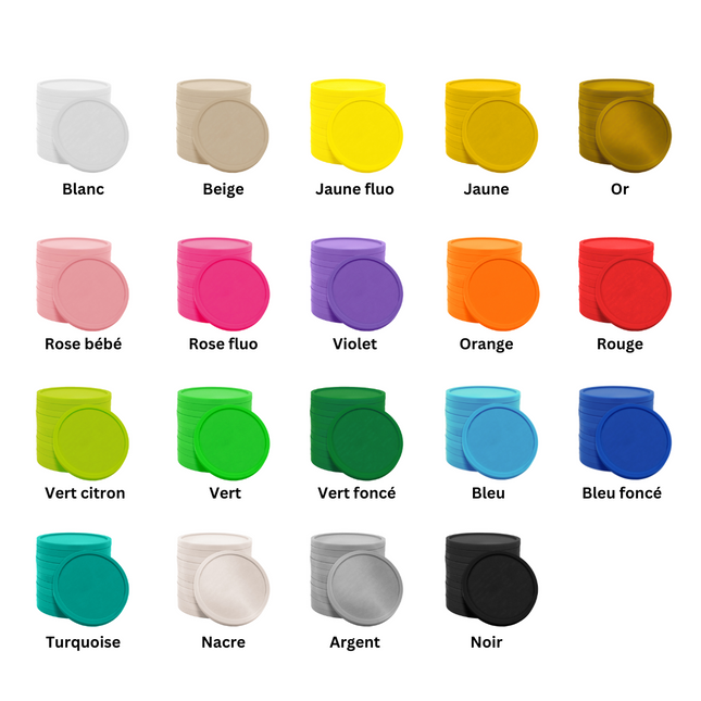 Jetons personnalisés -  Ø29 mm - 100 pièces