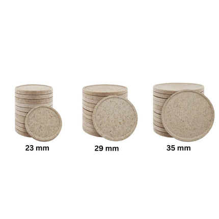 Jetons pour buvette en fibre de bois Ø29 mm - 100 pièces