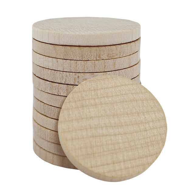 Jetons pour buvette en bois Ø29 mm - 100 pièces