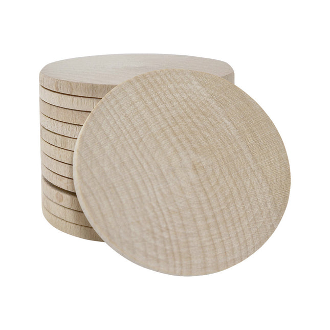 Jetons pour buvette en bois Ø51 mm - 50 pièces