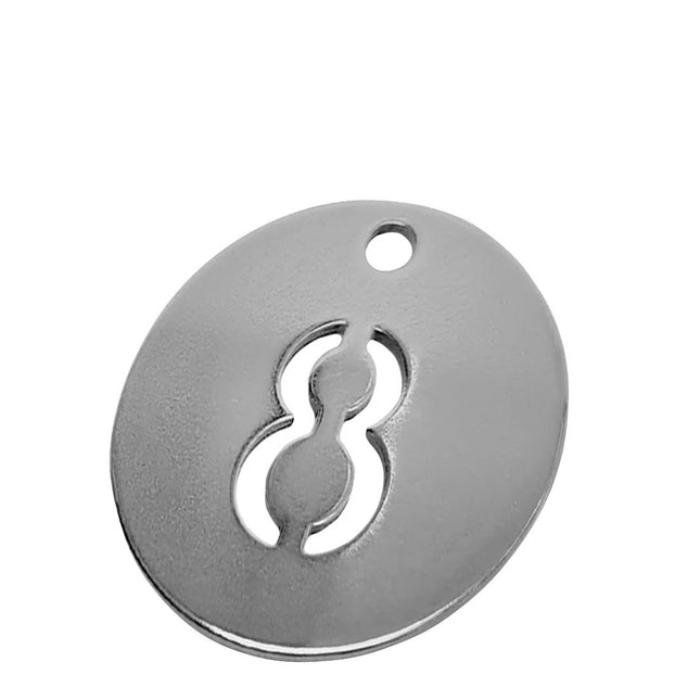 Plaquette inox numérotée - Ø30 mm