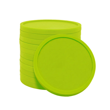 Jeton Vert citron Ø29 mm - 100 pièces