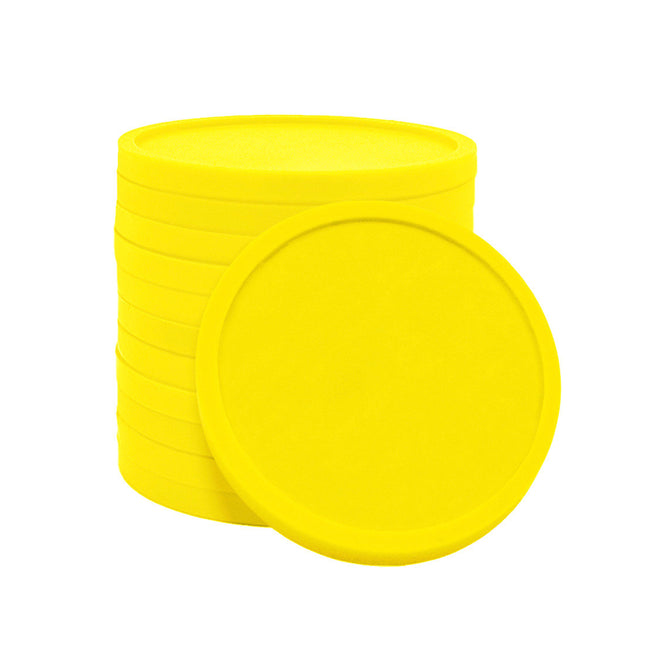 Jeton Jaune fluo Ø29 mm - 100 pièces