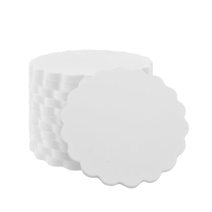 Jetons vierges blancs vague - Ø38 mm - 100 pièces