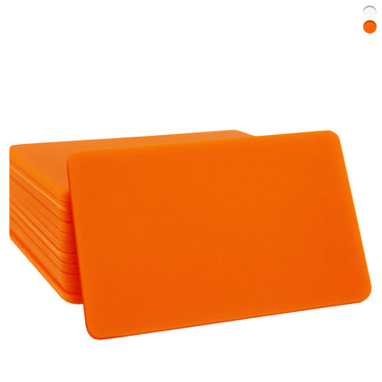Jetons vierges rectangle - 64 x 42 mm - 100 pièces
