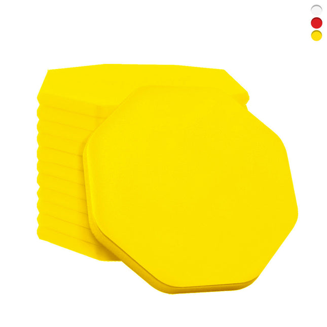 Jetons vierges octogone - 38 x 38 mm - 100 pièces