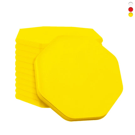 Jetons vierges octogone - 38 x 38 mm - 100 pièces