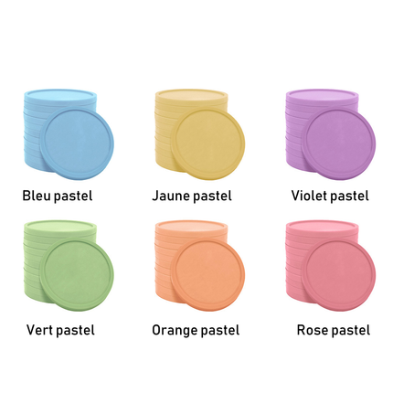 Jetons personnalisés gravés en relief recyclés - Ø38 mm - 1000 pièces
