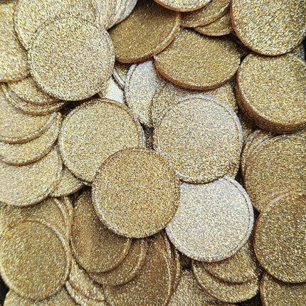 Jetons pailletés vierges Ø29 mm - 100 pièces