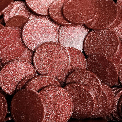 Jetons pailletés vierges Ø29 mm - 100 pièces