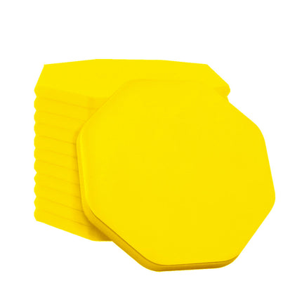 Jetons vierges octogone - 38 x 38 mm - 100 pièces