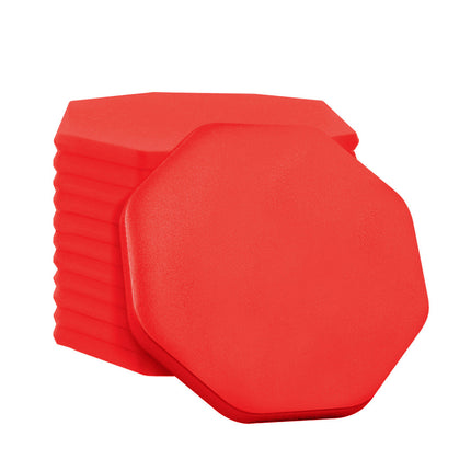 Jetons vierges octogone - 38 x 38 mm - 100 pièces