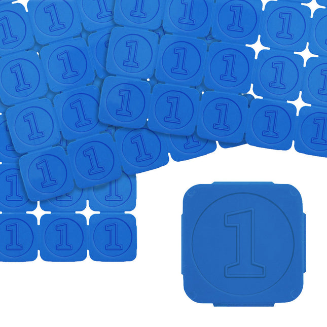 Jetons événementiels séparables avec chiffre 1 en relief - 1000 pièces