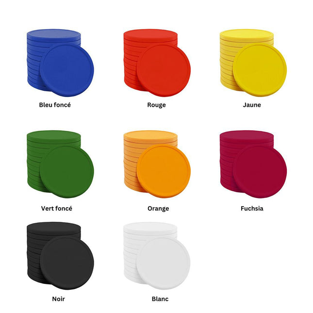 Jetons en fécule de pomme de terre biodégradable Ø29 mm - 100 pièces