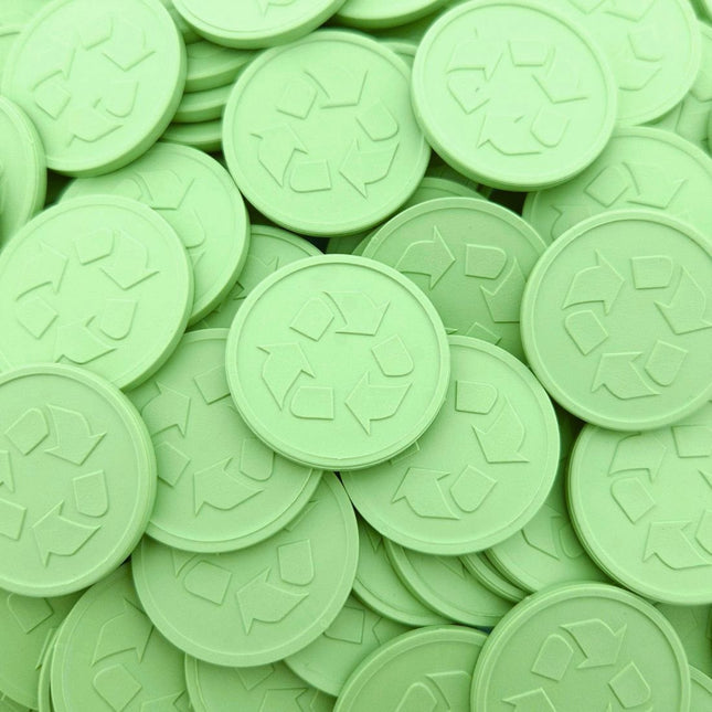 Jetons pour buvette recyclé en relief - Ø29 mm - 250 pièces