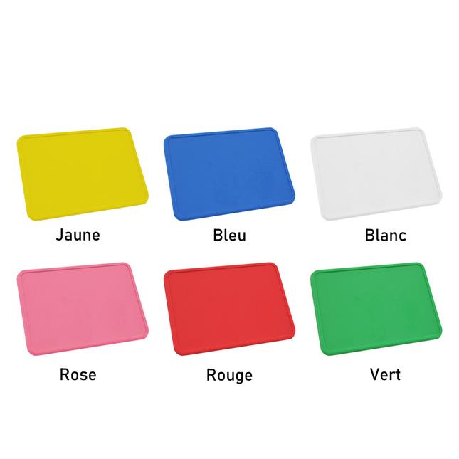 Jetons vierges rectangle - 50 x 35 mm - 100 pièces