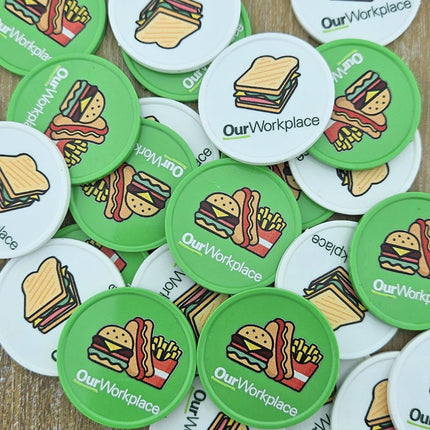 Jetons personnalisés -  Ø35 mm - 100 pièces