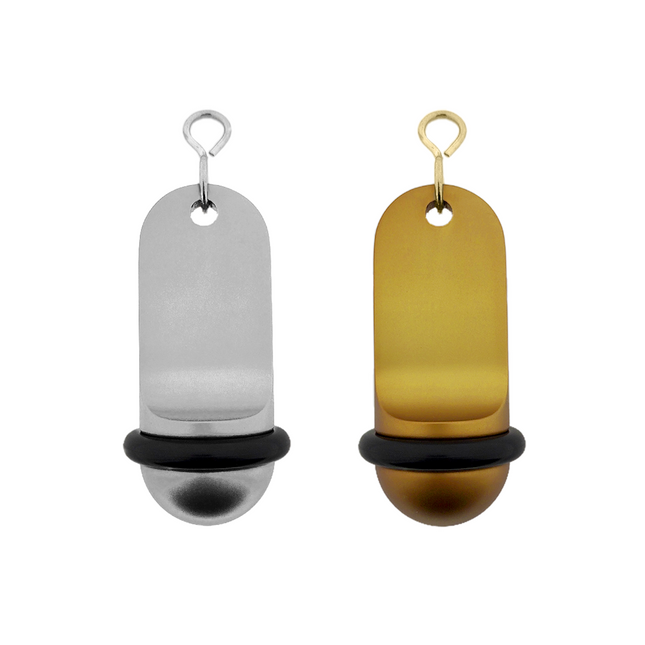 Porte-clés hôtel Midi Classic - aluminium - 70 x 30 mm - par pièce