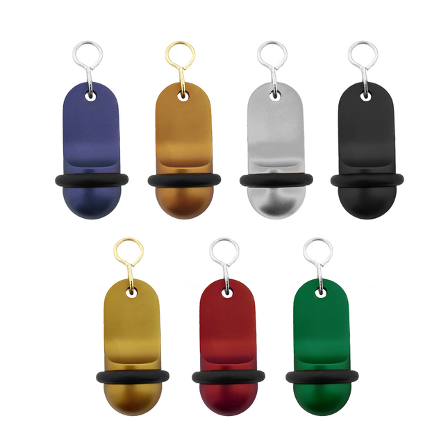 Porte-clés hôtel Mini Classic - aluminium - 60 x 25 mm - par pièce