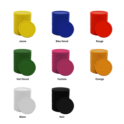 Jetons personnalisés en fécule de pomme de terre -  Ø23 mm -par 1000 pièces