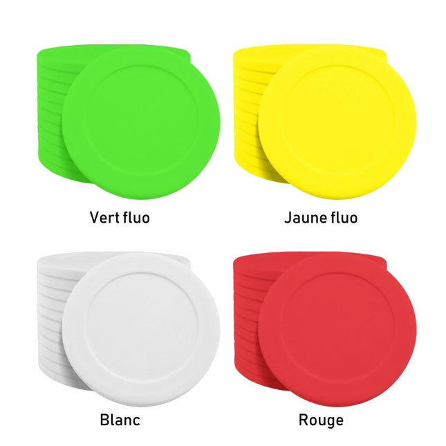 Jetons vierges Ø40 mm - 100 pièces