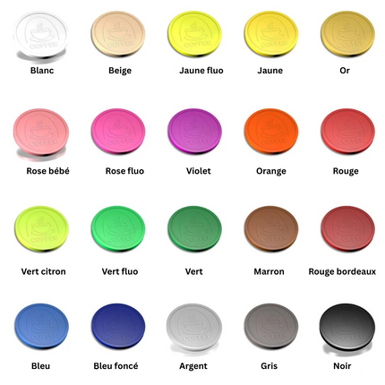 Jetons pour buvette café en relief - Ø29 mm - 250 pièces