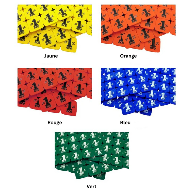Jetons événementiels séparables en fécule de pomme de terre - 1000 pièces