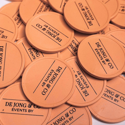 Jetons personnalisés recyclés - Ø29 mm - 100 pièces
