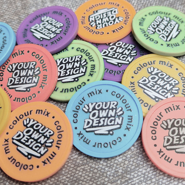 Jetons personnalisés recyclés ensemble de couleurs - Ø29 mm - 108 pièces