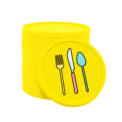 Jetons pour buvette couverts Ø29 mm - 100 pièces