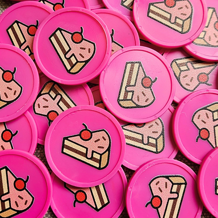 Jetons pour buvette pâtisserie Ø29 mm - 100 pièces