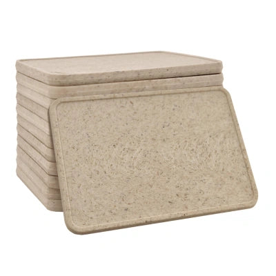 Jetons pour buvette rectangle en fibre de bois - 50 x 35 mm - 100 pièces