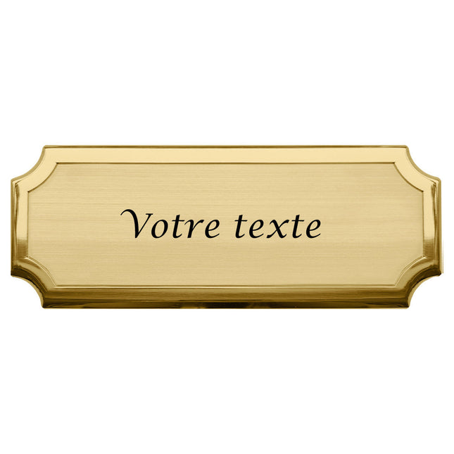 Plaque de porte personnalisée Florentia - laiton