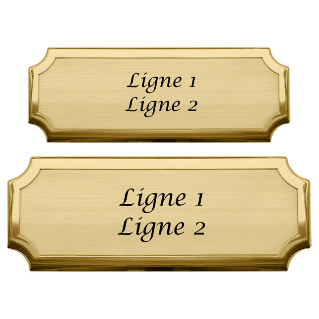 Plaque de porte personnalisée Florentia - laiton