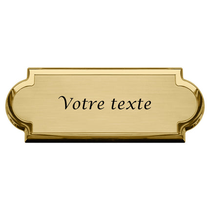 Plaque de porte personnalisée Velinia - laiton