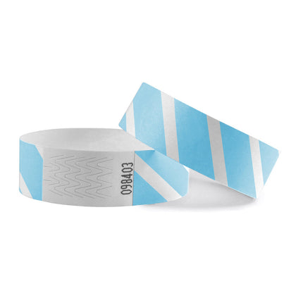 Bracelets Tyvek© rayés - 100 bracelets